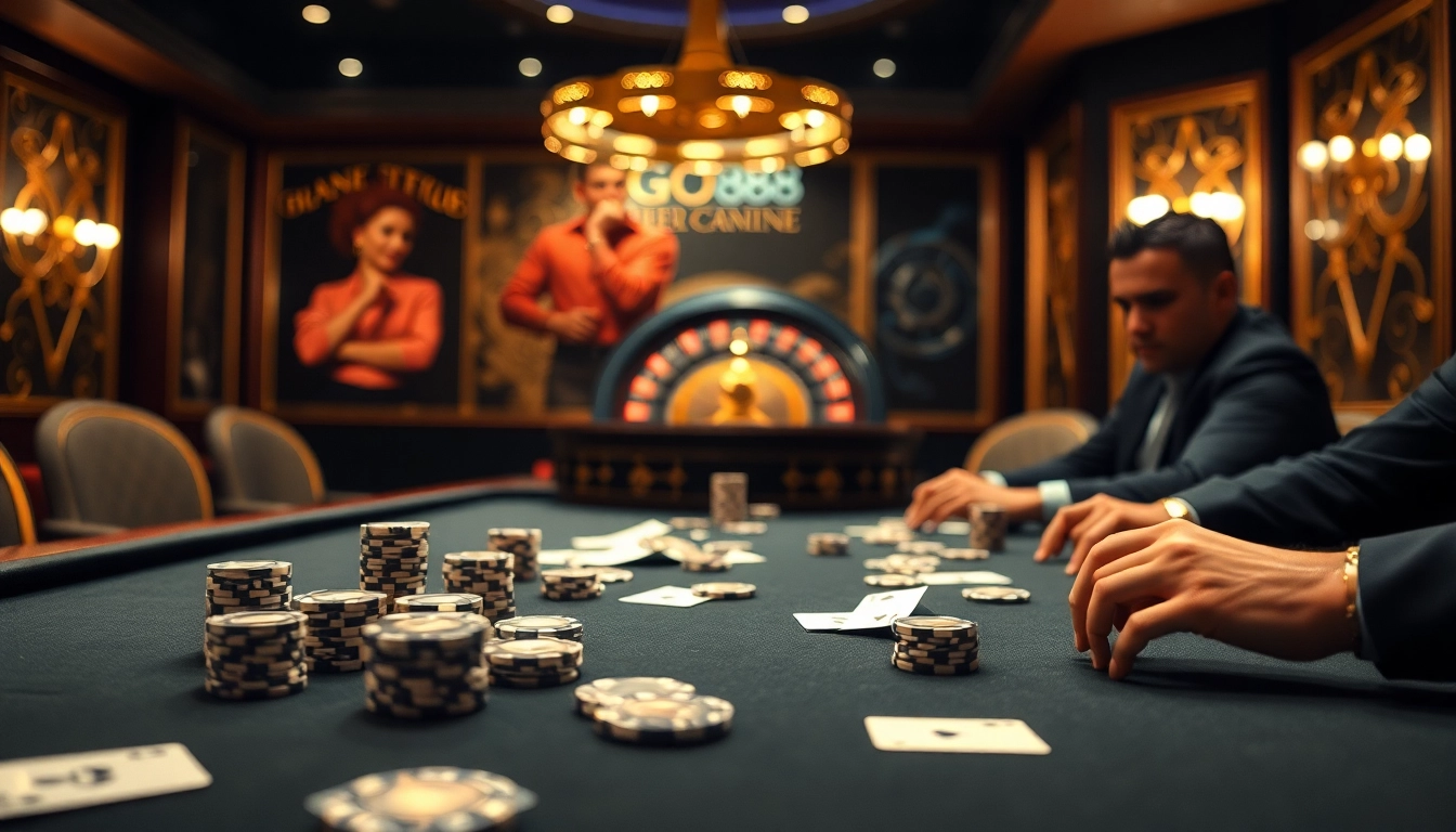 Experience the excitement of GO88's luxury gambling scene with poker excitement and roulette thrills.