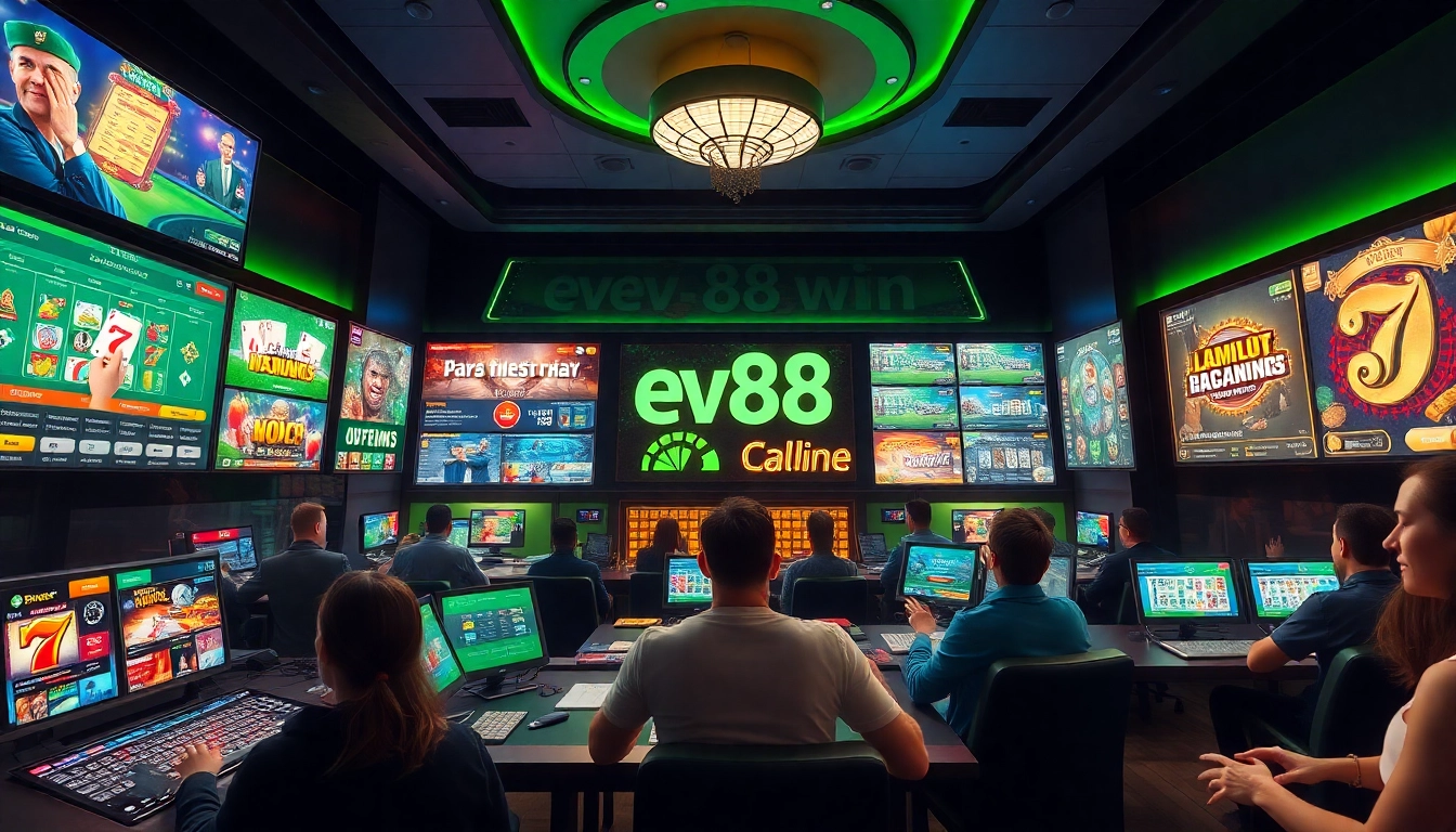 Experience the excitement of online gaming at ev88win.live with a modern casino setup and enthusiastic players.