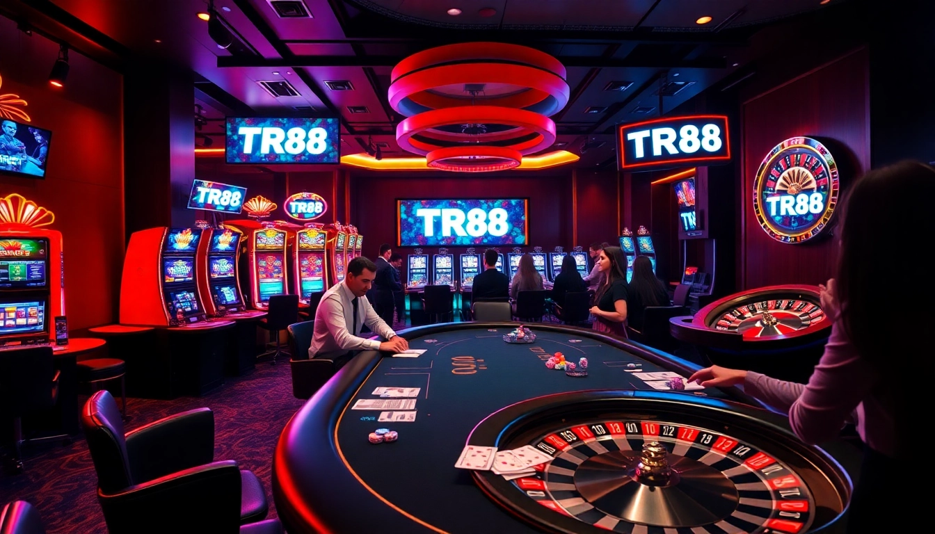 Engage with the exciting world of TR88 online casino featuring vibrant games and luxurious settings.