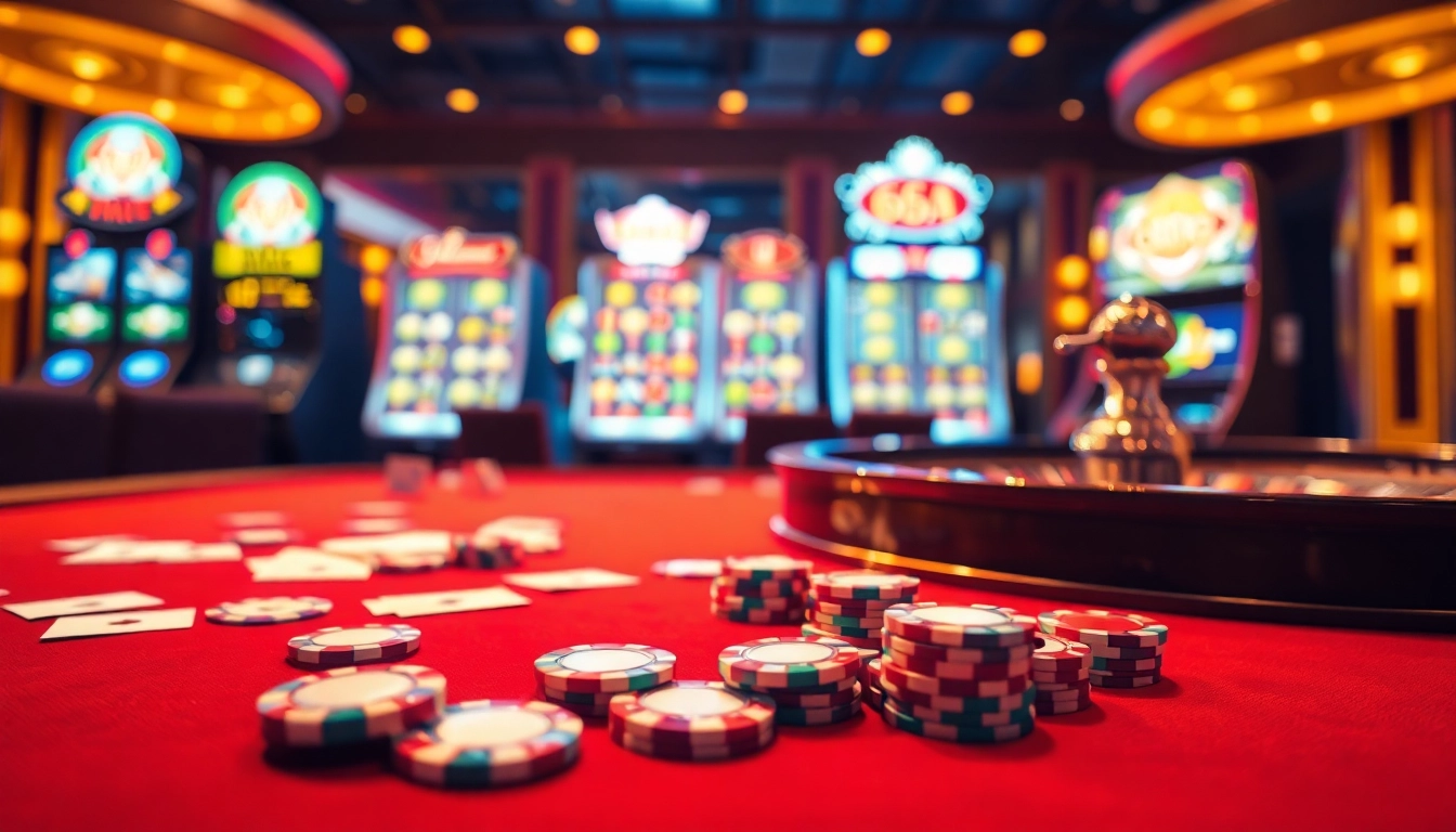 Engaging gambling scene with 65A poker chips and vibrant roulette wheel highlighted.