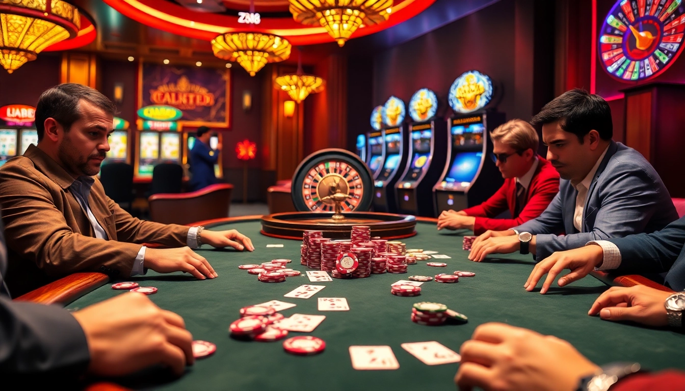 Experience luxury and excitement at ZK88's high-stakes gambling tables filled with action.