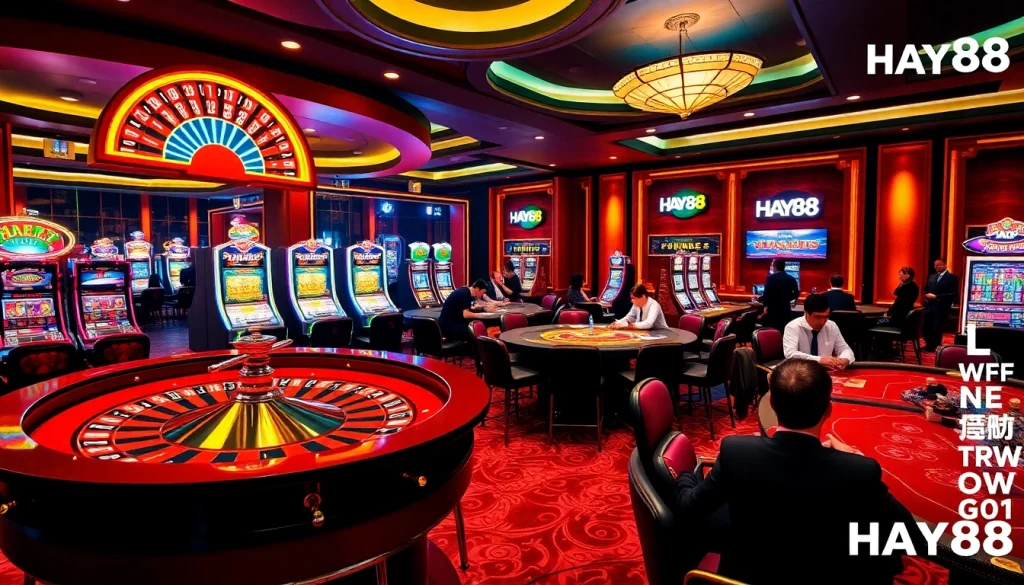 Experience thrilling action at Hay88 casino with lively games and vibrant atmosphere