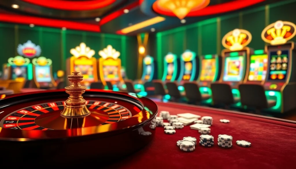 Experience the excitement of v9bet's online casino with vibrant gaming visuals.