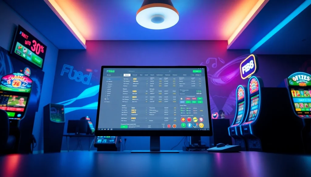 Engaging digital interface showcasing fb88's online gaming platform with vibrant betting options.